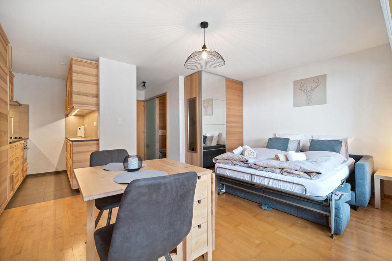 Charmant Studio Renove Situe Dans Les Bains D'Ovronnaz, Immeuble Les Sources 외부 사진