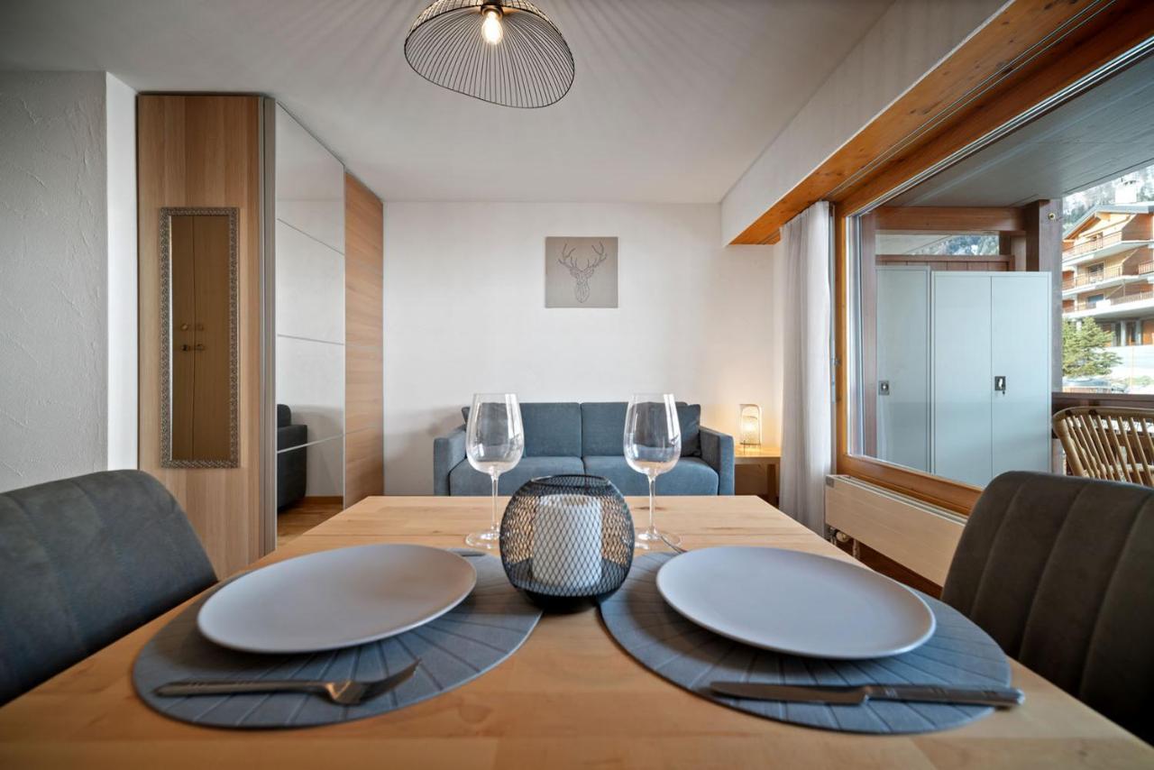 Charmant Studio Renove Situe Dans Les Bains D'Ovronnaz, Immeuble Les Sources 외부 사진